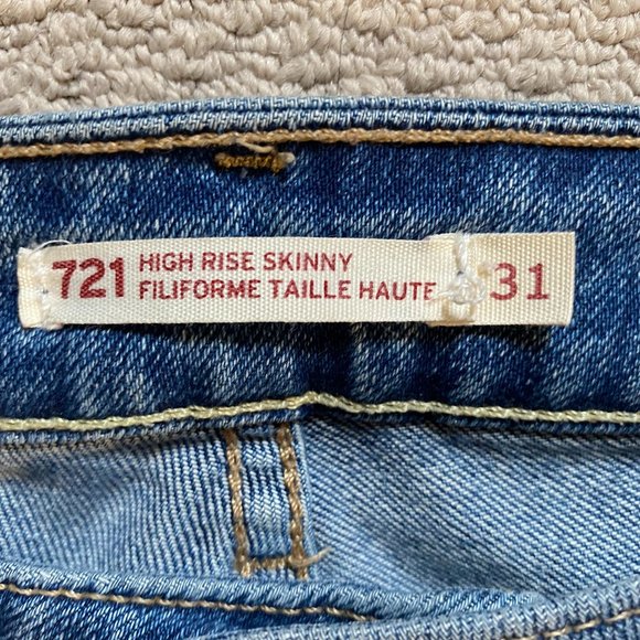 Levi's 721 High Rise Skinny Jeans - Picture 2 of 3